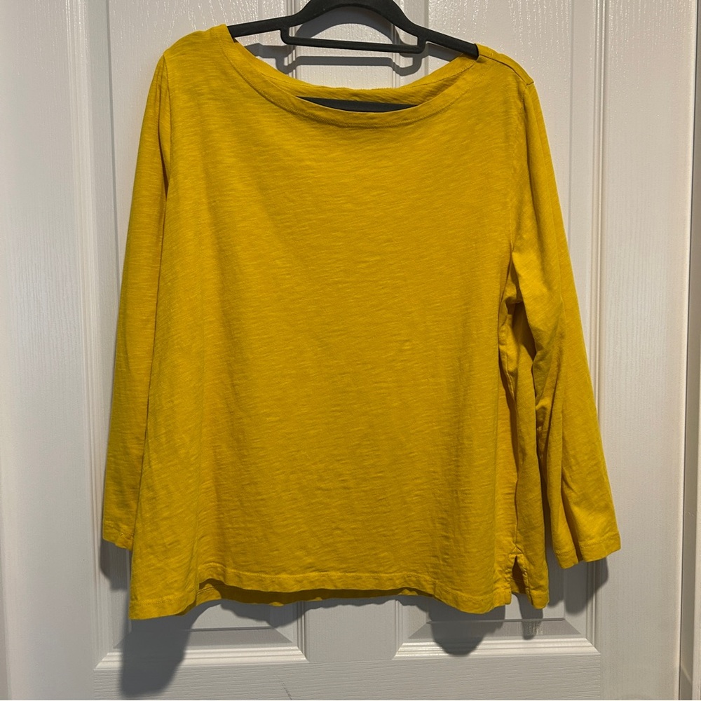 JCrew Mustard Yellow Top